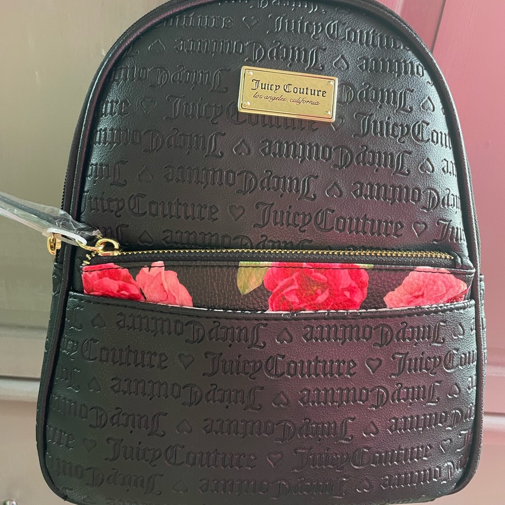 Juicy couture backpack with pull out pouch